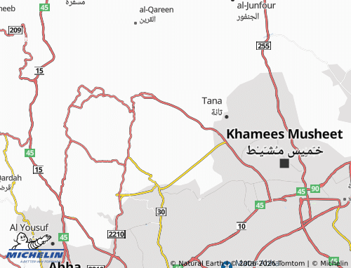 MICHELIN-Landkarte al-Hudoud - ViaMichelin