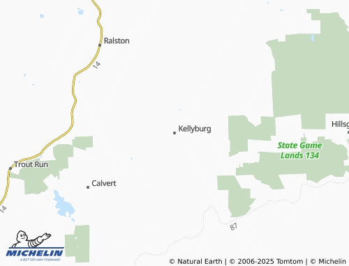 MICHELIN Kellyburg map - ViaMichelin