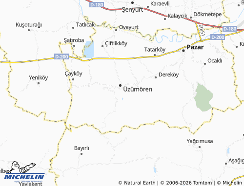 MICHELIN Yeşildere map - ViaMichelin