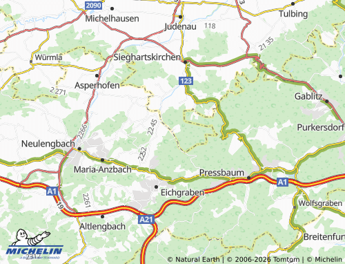 Carte MICHELIN Kronstein - ViaMichelin