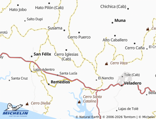 MICHELIN Lajero map - ViaMichelin