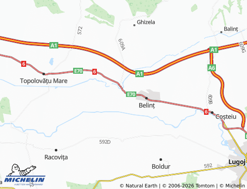 Mappa MICHELIN Chizătău - ViaMichelin