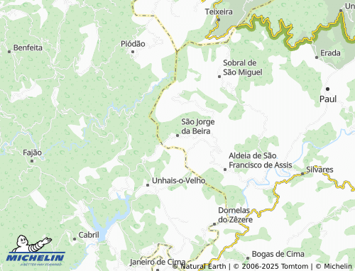 MICHELIN São Jorge da Beira map - ViaMichelin