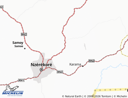 MICHELIN Gbaya map - ViaMichelin