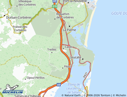 MICHELIN Caves map - ViaMichelin