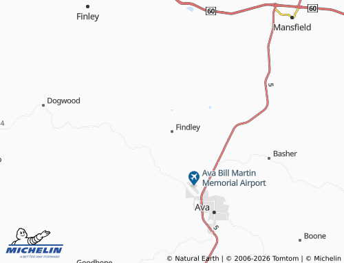 Mappa MICHELIN Findley - ViaMichelin