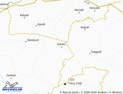 MICHELIN Danacı map - ViaMichelin