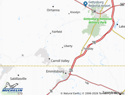 Carte MICHELIN Liberty - ViaMichelin