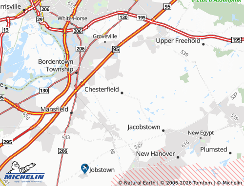 Mappa MICHELIN Chesterfield - ViaMichelin