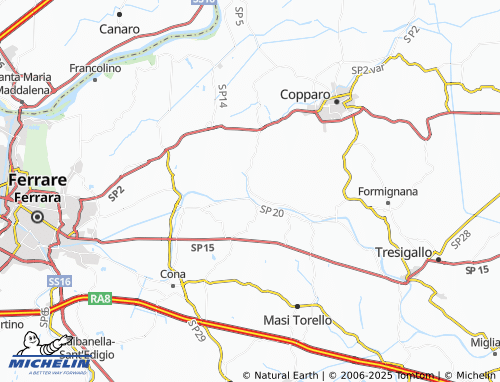 MICHELIN Fossalta map - ViaMichelin