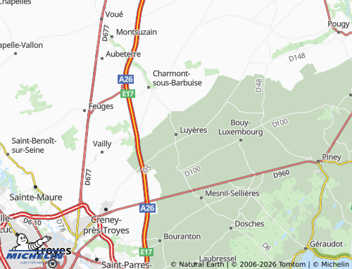 Mappa MICHELIN Luyères - ViaMichelin