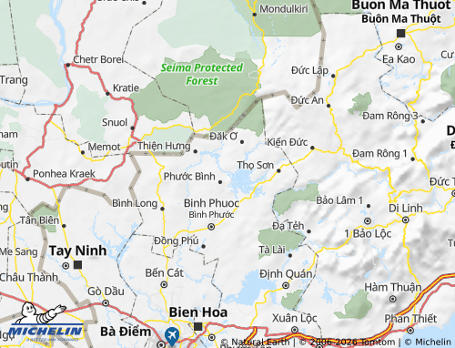 MICHELIN Phước Long map - ViaMichelin