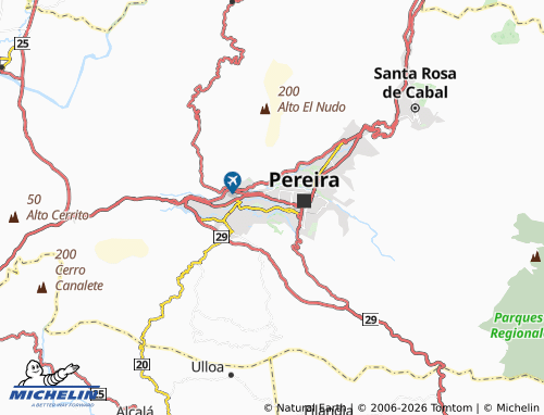 MICHELIN Los Cedros map - ViaMichelin