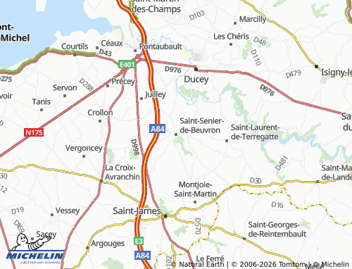 MICHELIN Saint-Senier-de-Beuvron map - ViaMichelin