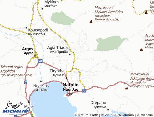 Mappa MICHELIN Panaritis - ViaMichelin