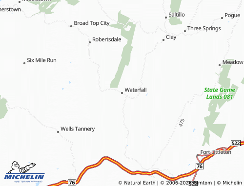 Mappa MICHELIN Waterfall - ViaMichelin