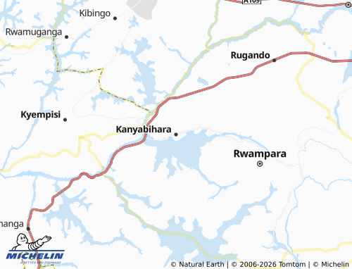 MICHELIN Kanyabihara map - ViaMichelin
