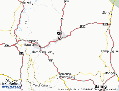 MICHELIN Kampung Bechah Pak Baharu map - ViaMichelin