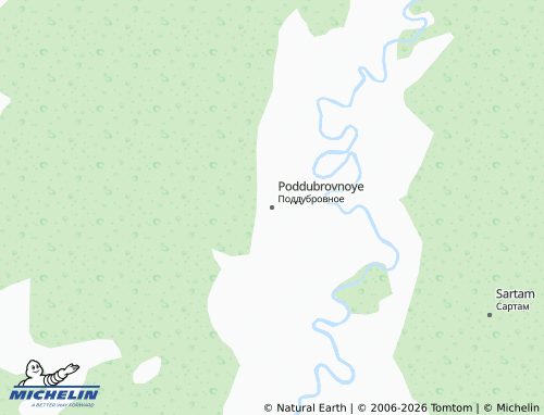 MICHELIN-Landkarte Poddubrovnoye - ViaMichelin