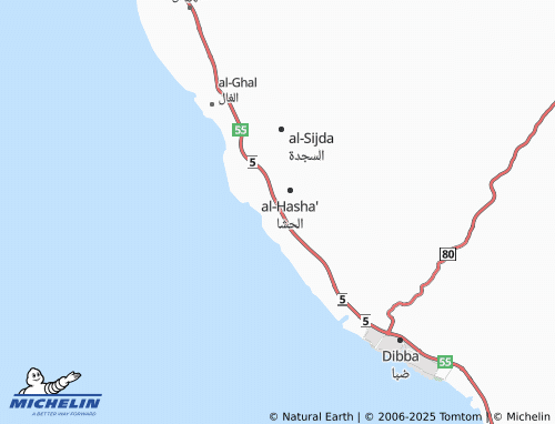 MICHELIN-Landkarte al-Hasha - ViaMichelin