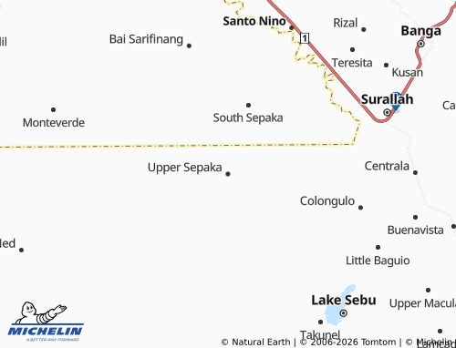 MICHELIN Upper Sepaka map - ViaMichelin