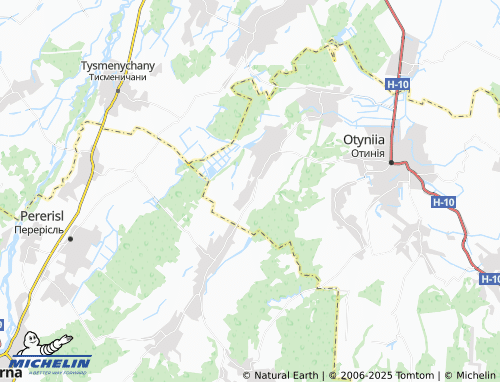 MICHELIN Nyzhnia Velesnytsia map - ViaMichelin