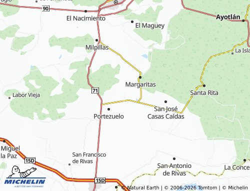 Mappa MICHELIN Villa García Márquez - ViaMichelin