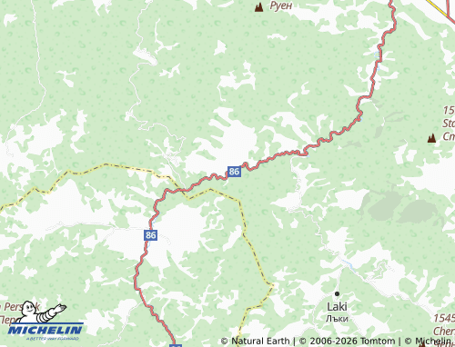 Kaart MICHELIN Narechenski bani - ViaMichelin
