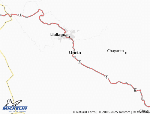 MICHELIN Uncía map - ViaMichelin