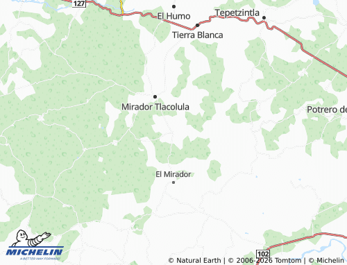 Mapa MICHELIN Paso de Tlacolula - ViaMichelin