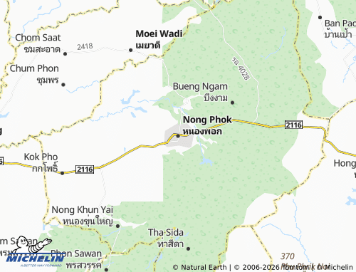 MICHELIN Nong Phok map - ViaMichelin