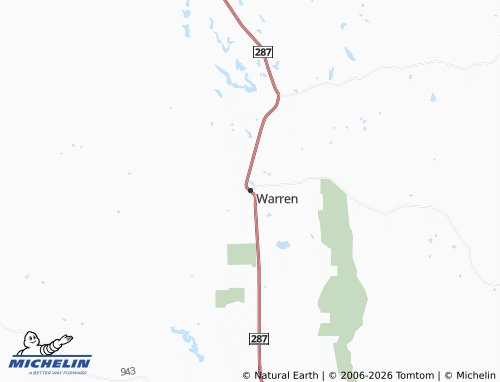 Mappa MICHELIN Warren - ViaMichelin