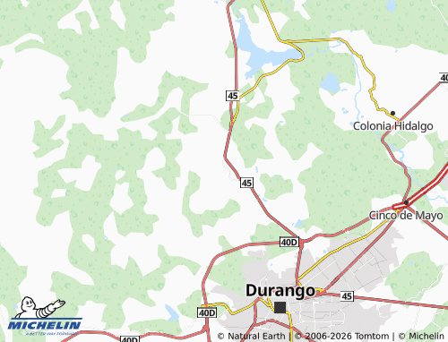 MICHELIN San Vicente de Chupaderos map - ViaMichelin
