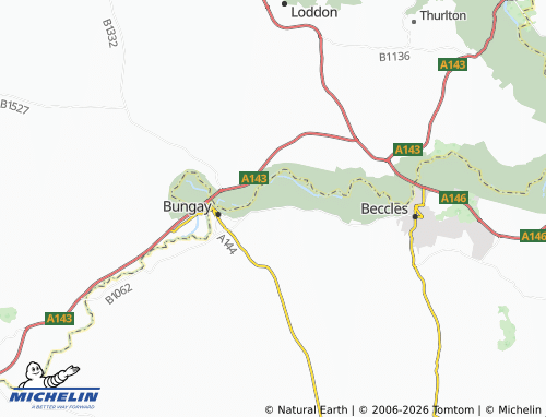 Carte MICHELIN Mettingham - ViaMichelin