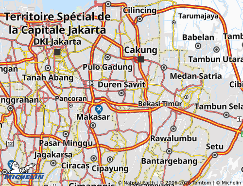 MICHELIN Duren Sawit map - ViaMichelin