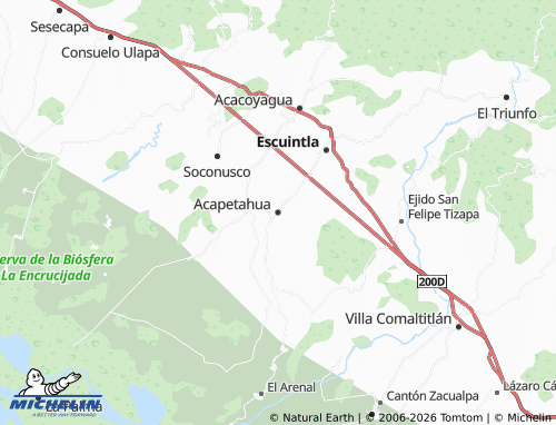 MICHELIN Acapetahua map - ViaMichelin