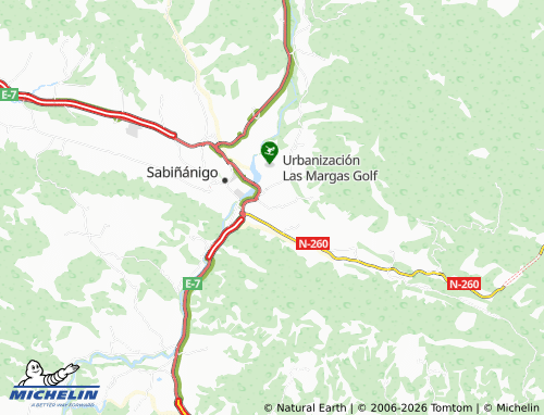 MICHELIN-Landkarte Sardás - ViaMichelin