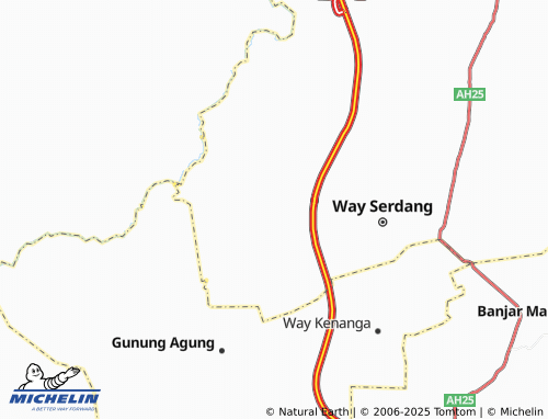 MICHELIN Panca Warna map - ViaMichelin