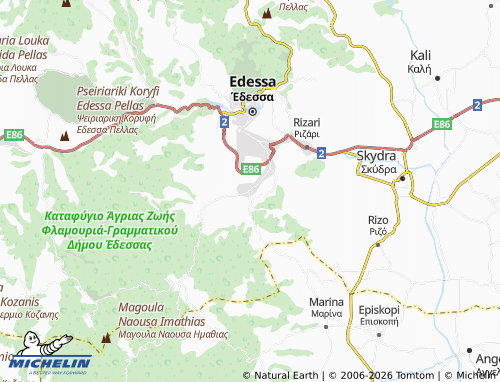 Carte MICHELIN Platani - ViaMichelin