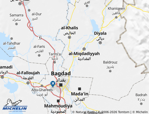 MICHELIN-Landkarte Ba'qoubah - ViaMichelin
