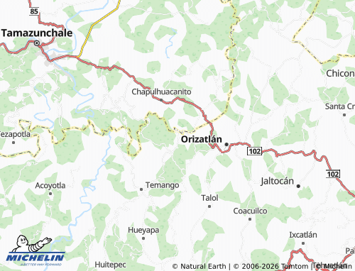 MICHELIN Bugambilias, Huitzitzilingo map - ViaMichelin