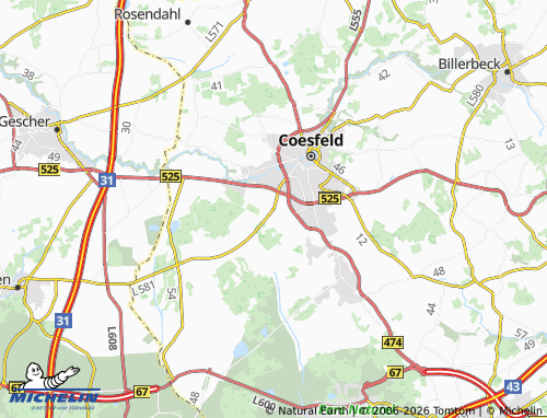 MICHELIN Flamschen map - ViaMichelin