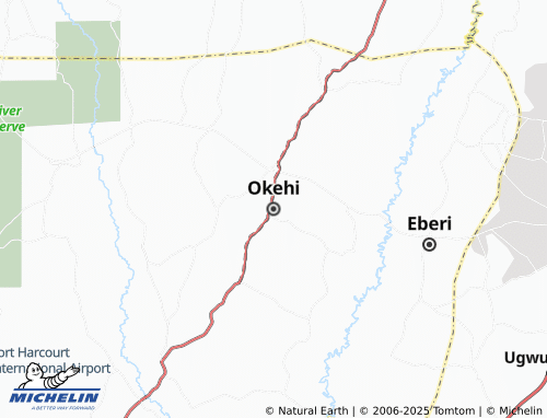 MICHELIN Okehi map - ViaMichelin