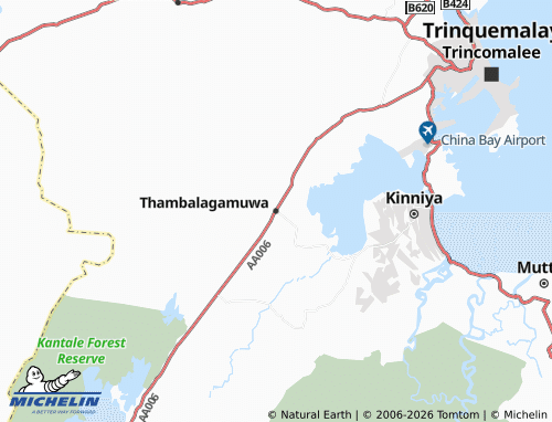 Mappa MICHELIN Thambalagamuwa - ViaMichelin