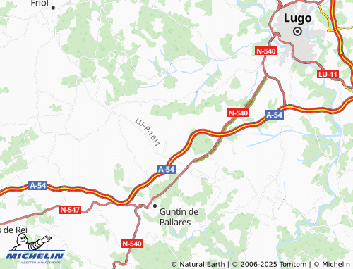 MICHELIN Gomelle (Santiago) map - ViaMichelin