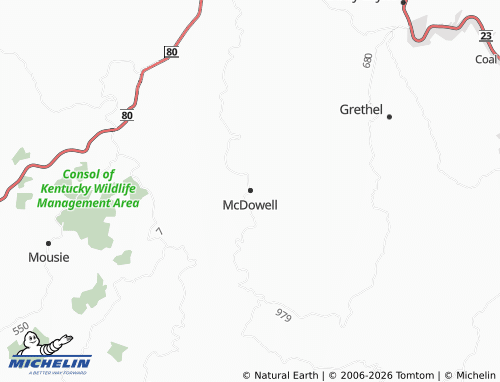 Mappa MICHELIN McDowell - ViaMichelin