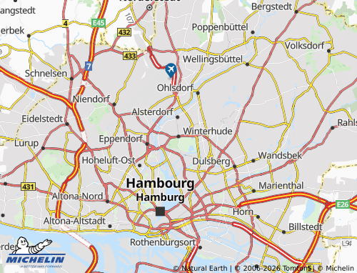MICHELIN Winterhude map - ViaMichelin