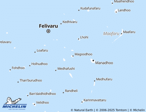 Carte MICHELIN Magoodhoo - ViaMichelin
