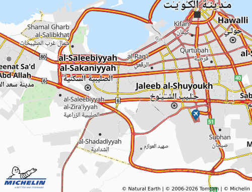 MICHELIN Sabah An Nasser map - ViaMichelin