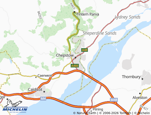 MICHELIN Chepstow map - ViaMichelin